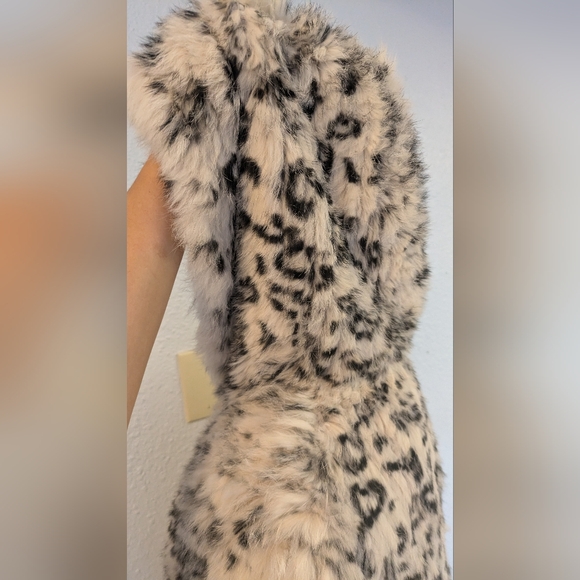 NWT Beautiful Fur Adrienne Landau Leopard Hoodie - Picture 10 of 16